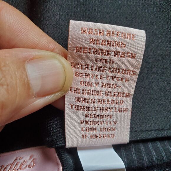 NEW! Candies Black / Grey Audrey Fit Pull On Pants -  Size Medium NWT - Picture 7 of 9